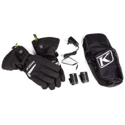 Winter Klim Resistor Htd Gauntlet Heated Gloves Black -Klim Sales Store klim resistor htd gloves nero 3